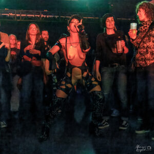 Laura DIaz de Teto Preto au milieu du public